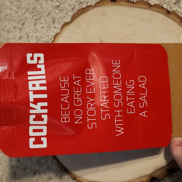 Bonny Bar Collapsible Flask Cocktails Salad Saying Design NEW - Picture 3 of 5